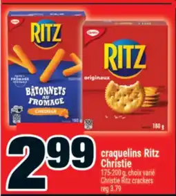 Super C craquelins Ritz Christie | Christie Ritz crackers offer