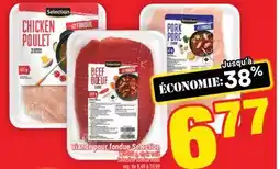 Super C viande pour fondue Selection | Selection fondue meat offer