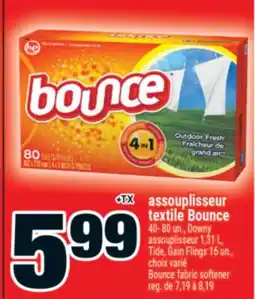 Super C assouplisseur textile Bounce | Bounce fabric softener offer