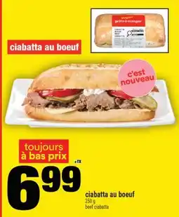 Super C ciabatta au boeuf | beef ciabatta offer