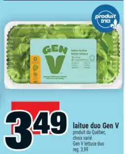 Super C Laitue duo Gen V | GenV lettuce duo offer