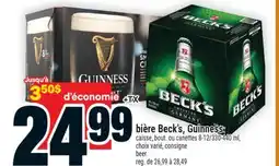 Super C bière Beck's, Guinness | beer offer
