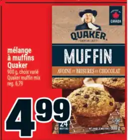Super C mélange à muffins Quaker | Quaker muffin mix offer