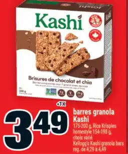 Super C barres granola Kashi | Kellogg's Kashi granola bars offer