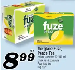 Marché Richelieu THÉ GLACÉ FUZE, PEACE TEA | FUZE ICED TEA offer