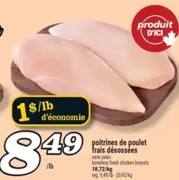 Marché Richelieu POITRINES DE POULET FRAIS DÉSOSSÉES | BONELESS FRESH CHICKEN BREASTS offer
