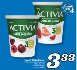 Marché Richelieu YOGOURT ACTIVIA DANONE | DANONE ACTIVIA YOGURT offer