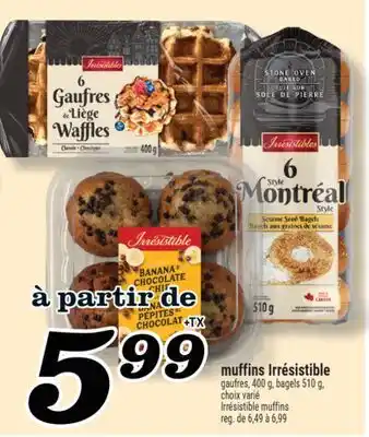 Marché Richelieu muffins Irrésistible | Irrésistible muffins offer