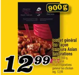 Marché Richelieu POULET GÉNÉRAL TAO FAÇON TEMPURA ASIAN INSPIRATIONS | ASIAN INSPIRATIONS GENERAL TAO CHICKEN offer