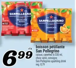 Marché Richelieu boisson pétillante San Pellegrino | SanPellegrino sparkling drink offer