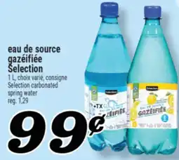 Marché Richelieu EAU DE SOURCE GAZÉIFIÉE SELECTION | SELECTION CARBONATED SPRING WATER offer