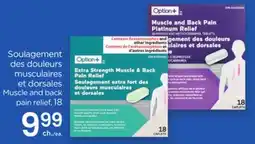 Proxim Option+ Muscle and back pain relief offer