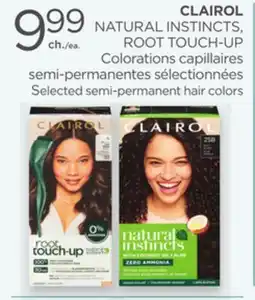 Proxim CLAIROL NATURAL INSTINCTS, ROOT TOUCH-UP Selected semi-permanent hair colors offer