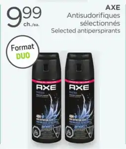 Proxim AXE Selected antiperspirants offer