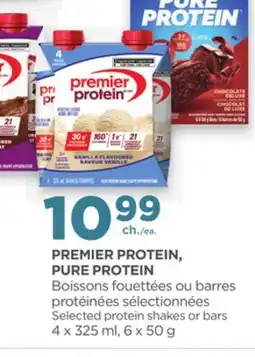 Proxim PREMIER PROTEIN, PURE PROTEIN Selected protein shakes or bars offer