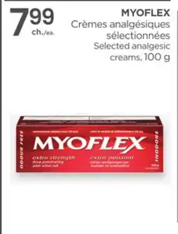 Proxim MYOFLEX Selected analgesic creams offer