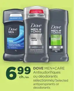 Proxim DOVE MEN+CARE Selected antiperspirants or deodorants offer