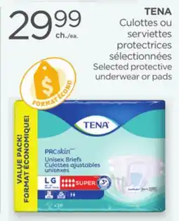 Proxim TENA Selected protective underwear or pads offer