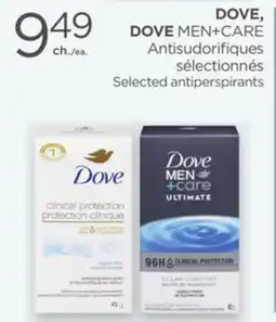 Proxim DOVE, DOVE MEN+CARE Selected antiperspirants offer