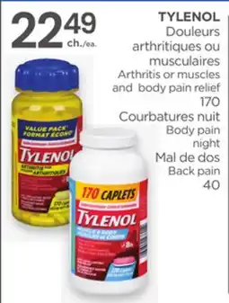 Proxim TYLENOL Arthritis or muscles and body pain relief, Body pain, Back pain offer