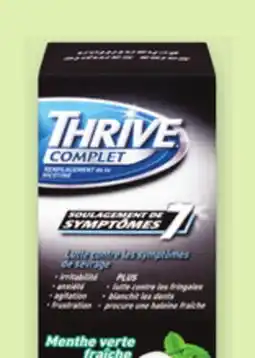 Proxim THRIVE Selected nicotine gums or lozenges offer