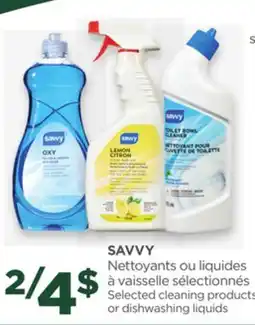 Proxim SAVVY Selected cleaning products or dishwashing liquids offer