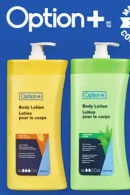 Proxim Option+ Selected body lotions offer