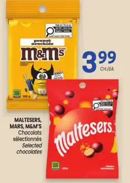 Uniprix MALTESERS, MARS, M&Ms Chocolats sélectionnés/Selected Chocolates offer