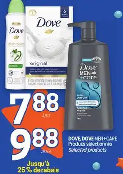 Uniprix DOVE, DOVE MEN+CARE Produits sélectionnés/Selected products offer