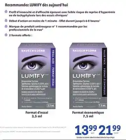 Uniprix BAUSCH + LOMB Gouttes oculaires sélectionnées/Selected eye drops offer