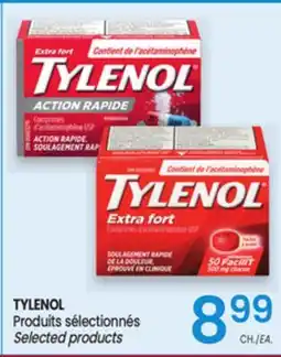 Uniprix TYLENOL Produits sélectionnés/Selected products offer