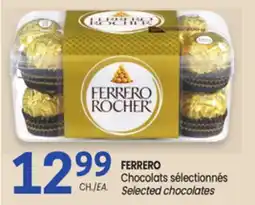 Uniprix FERRERO Chocolats sélectionnés/Selected chocolates offer