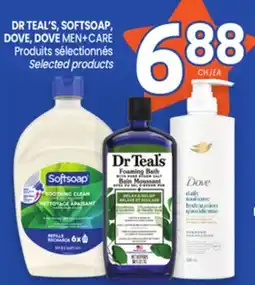 Uniprix DR TEAL'S, SOFTSOAP, DOVE, DOVE MEN+CARE Produits sélectionnés/Selected products offer