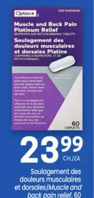 Uniprix Option+ Soulagement des douleurs musculaires et dorsales/Muscle and back pain relief offer