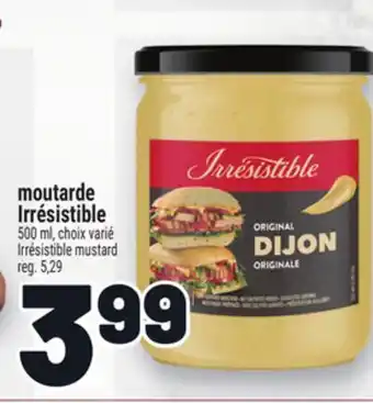 Metro MOUTARDE IRRÉSISTIBLE | IRRÉSISTIBLE MUSTARD offer