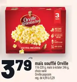 Metro MAÏS SOUFFLÉ ORVILLE | ORVILLE POPCORN offer