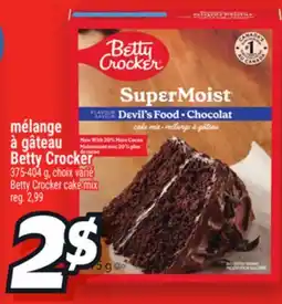 Metro MÉLANGE À GÂTEAU BETTY CROCKER | BETTY CROCKER CAKE MIX offer