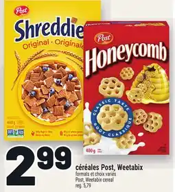 Metro CÉRÉALES POST, WEETABIX | POST, WEETABIX CEREAL offer