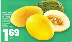 Metro MELON HAMI, SANTA CLAUS OU CANARY | HAMI, SANTA CLAUS OR CANARY MELON offer