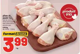 Metro PILONS DE POULET FRAIS | FRESH CHICKEN DRUMSTICKS offer