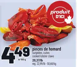 Metro PINCES DE HOMARD | COOKED LOBSTER CLAWS offer