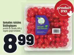 Metro TOMATES RAISINS BIOLOGIQUES | ORGANIC GRAPE TOMATOES offer