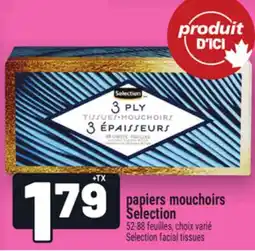 Metro PAPIERS MOUCHOIRS SELECTION | SELECTION FACIAL TISSUES offer