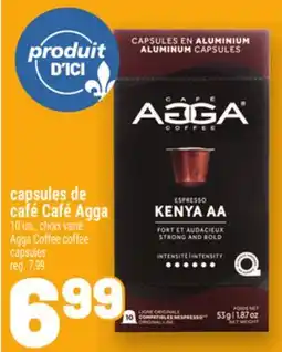 Metro CAPSULES DE CAFÉ CAFÉ AGGA | AGGA COFFEE COFFEE CAPSULES offer