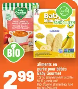 Metro ALIMENTS EN PURÉE POUR BÉBÉS | BABY GOURMET STRANGLED BABY FOOD offer