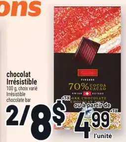 Metro CHOCOLAT IRRÉSISTIBLE | IRRÉSISTIBLE CHOCOLATE BAR offer