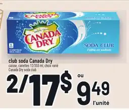 Metro CLUB SODA CANADA DRY | CANADA DRY SODA CLUB offer