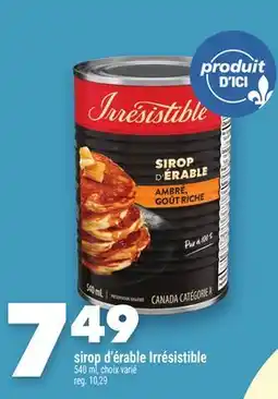 Marche Ami SIROP D'ÉRABLE IRRÉSISTIBLE offer