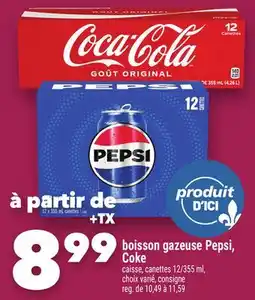 Marche Ami boisson gazeuse Pepsi, Coke offer