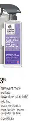 Provigo NETTOYANT MULTI- SURFACE LAVANDE ET ARBRE À THÉ, 740 mL | MULTI-SURFACE CLEANER LAVENDER TEA TREE offer
